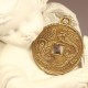 10 breloques pièces ethniques réversible rondes bronze 19mm