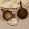 6 boucles d'oreille 16mm  laiton bronze  16mm
