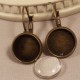 10 boucles d'oreille 12mm  laiton bronze