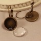 10 boucles d'oreille 12mm  laiton bronze