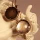 10 boucles d'oreille 12mm  laiton bronze