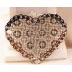 1 Estampe 27x25mm coeur plaqué argent