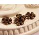 10 perles intercalaires bronze étoiles diamètre 8x8mm