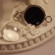 10 supports cabochon connecteurs laiton platine  12MM