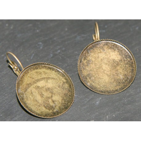 10 supports dormeuse metal  bronze 25MM