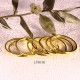 10 anneaux rond laiton doré ferme 18mm