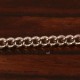 1 mètre ch096 chaine laiton couleur platine  3,7x2,7mm