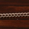 1 mètre ch096 chaine laiton couleur platine  3,7x2,7mm