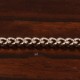 1 mètre ch096 chaine laiton couleur platine  3,7x2,7mm