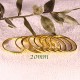 10 anneaux rond laiton doré fermé 20mm