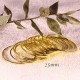 10 anneaux rond laiton doré ferme 25mm