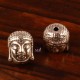 10 perles intercalaire tête de bouddha argent 11x9mm