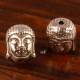 10 perles intercalaire tête de bouddha argent 11x9mm