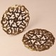 10 estampes pendentif filigrane bronze ciselés 44mm