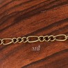 1 mètre CHSM029Y  chaine deux maillons 3x6mm et 2,5x3,5mm  couleur bronze ovale