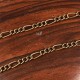1 mètre CHSM029Y  chaine deux maillons 3x6mm et 2,5x3,5mm  couleur bronze ovale