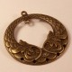 2 connecteurs esprit ethnique multi attache bronze 64x58x3 mm