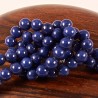 20 perles pierre jade bleu nuit rondes 4mm