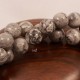 10 perles de jaspe paysage gris marbré 10mm
