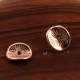 10 perles intercalaires argentées chips bombées 9,5x8,5mm
