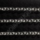 1mètre chaine SOUDÉE CH025Y laiton maillon ovale silver clair 3,5x3mm
