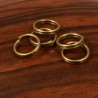 x50 anneaux doubles de jonction couleur bronze 8mm