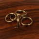 x50 anneaux doubles de jonction couleur bronze 8mm