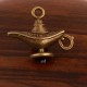 10 breloques lampe Aladin métal couleur bronze 20x10mm