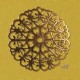 6 estampes pendentif rond ajouré couleur bronze 52x51mm