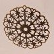 6 estampes pendentif rond ajouré couleur bronze 52x51mm