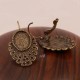2 supports dormeuse bronze éventail
