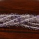 20 perles de fluorite bleu ciel veiné bleu nuit diamètre 3mm