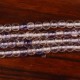20 perles de fluorite bleu ciel veiné bleu nuit diamètre 3mm