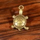 10 breloques tortues métal bronze dimension 19x12mm