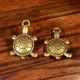 10 breloques tortues métal bronze dimension 19x12mm