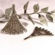 6 connecteurs éventail couleur  bronze chandelier 33.5x28.5mm