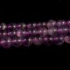 10 perles d'améthyste  claires rondes lisses haute qualité 4mm