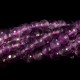 10 perles d'améthyste facettées claires rondes haute qualité  6mm