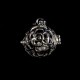 1 bola  fleur plaqué argent  clair 24 mm