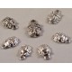 10 breloques coccinelle métal argenté diamètre 14,5x10mm