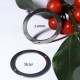2 Connecteurs acier inoxydable forme disque   24x1mm