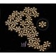 20 perles intercalaires flocon de neige bronze 10mm