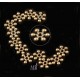 20 perles intercalaires flocon de neige bronze 10mm