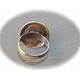 2 supports de bague laiton ovale  style médiéval 13x18mm