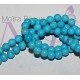 20 perles de turquoise naturelle bleu ronde diamètre 4mm
