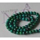 10 perles  rondes de chrysocole bleu vert du Chili 4mm
