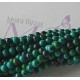 10 perles  rondes de chrysocole bleu vert du Chili 4mm
