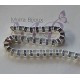 1 mètre chaine "Venise " a maille carré métal argenté silver 4,2x4,2mm