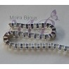 1 mètre chaine "Venise " a maille carré métal argenté silver 4,2x4,2mm