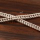 1mètre de chaine 009 maillon plat double chaine 3,5mm silver